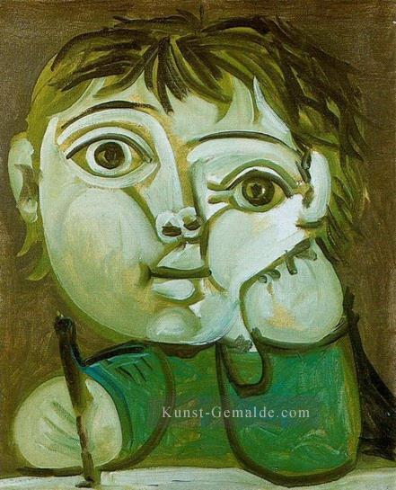 Claude ecrivant 1951 Kubismus Pablo Picasso Ölgemälde